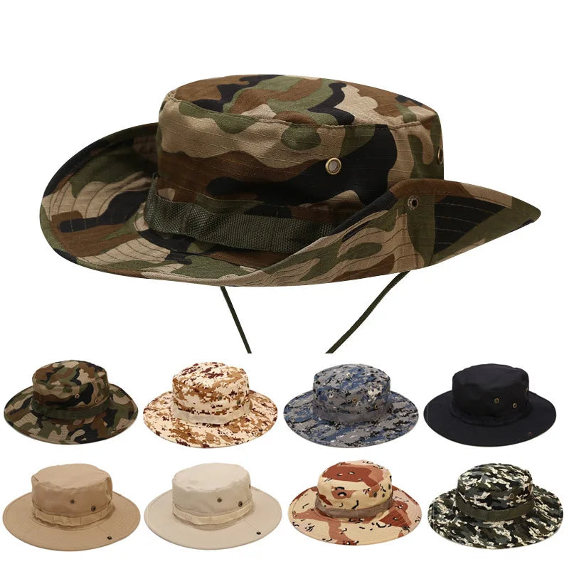 Men Camouflage Tactical Bucket Hat