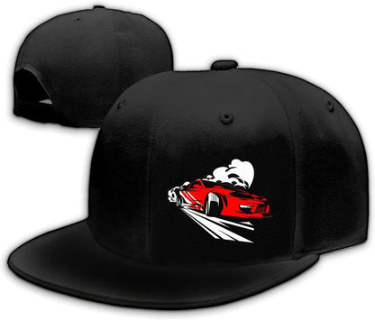 Motorcycle Funny Black Snapback Cap