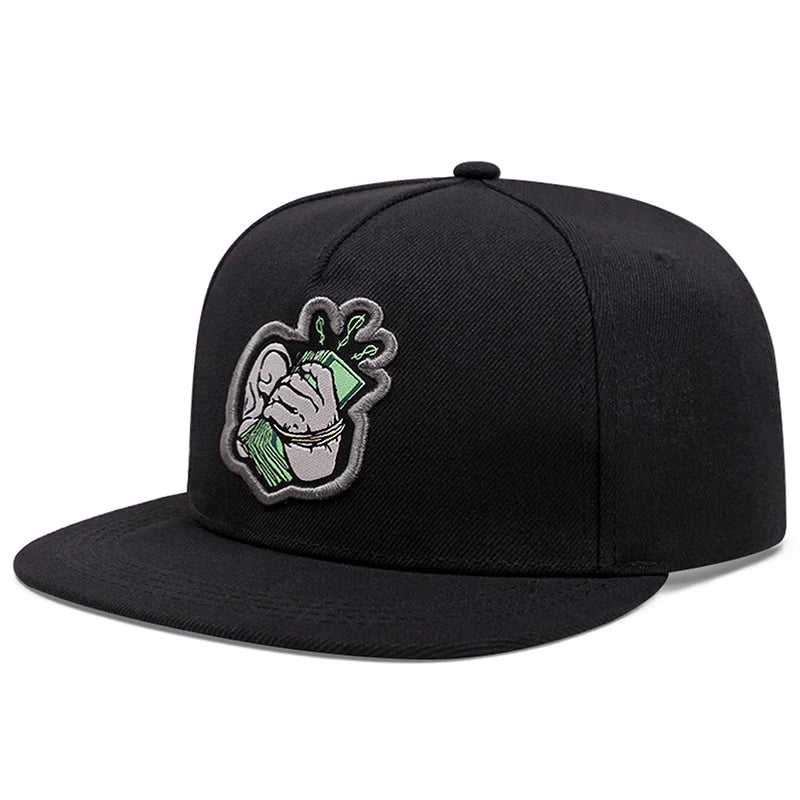 USD Embroidery Mesh Flat Brim Hip Hop Cap