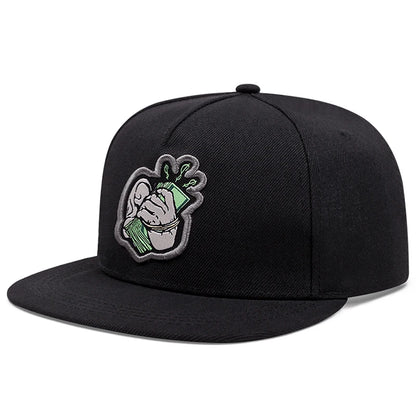 USD Embroidery Mesh Flat Brim Hip Hop Cap