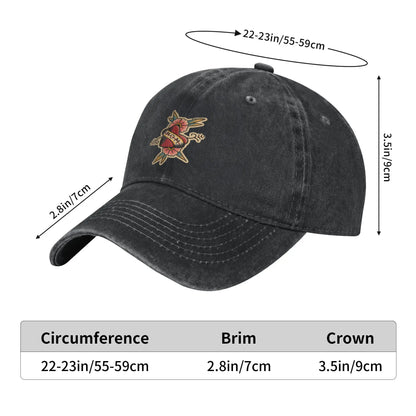 Ed Hardy Mom Heart Washed Trucker Snapback Baseball Cap