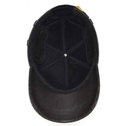 Northwood Leather Hip Hop Snapback Cap