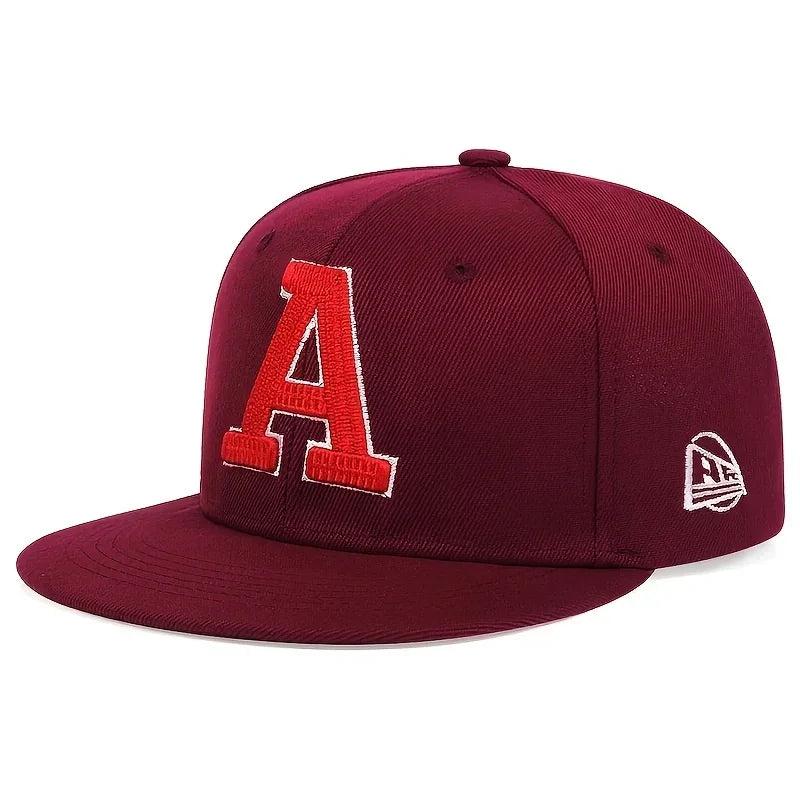 Unisex A Letter Embroidery Hip-hop Hats