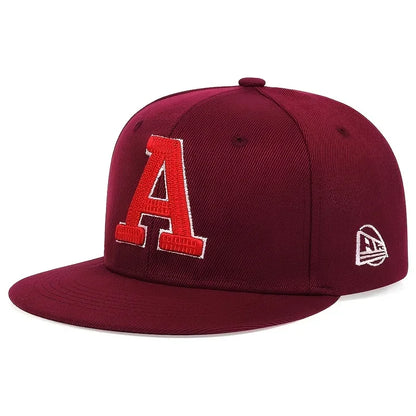 Unisex A Letter Embroidery Hip-hop Hats