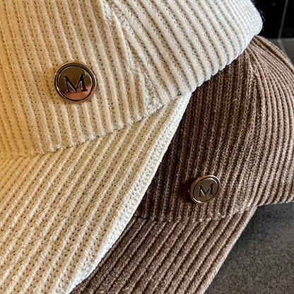 Women's Corduroy Snapback Baseball Cap
