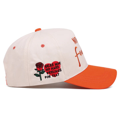 Rose Three-dimensional Embroidery Baseball Cap