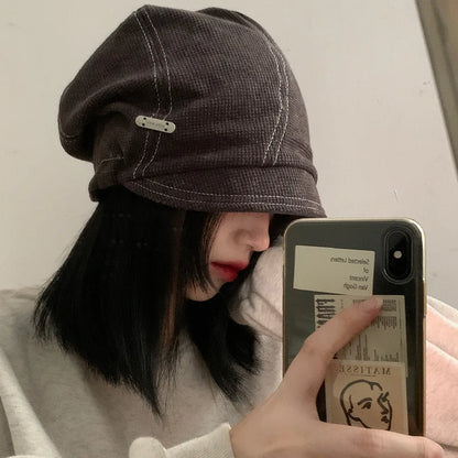 Knitted Slouchy Beanie Fisherman Hat