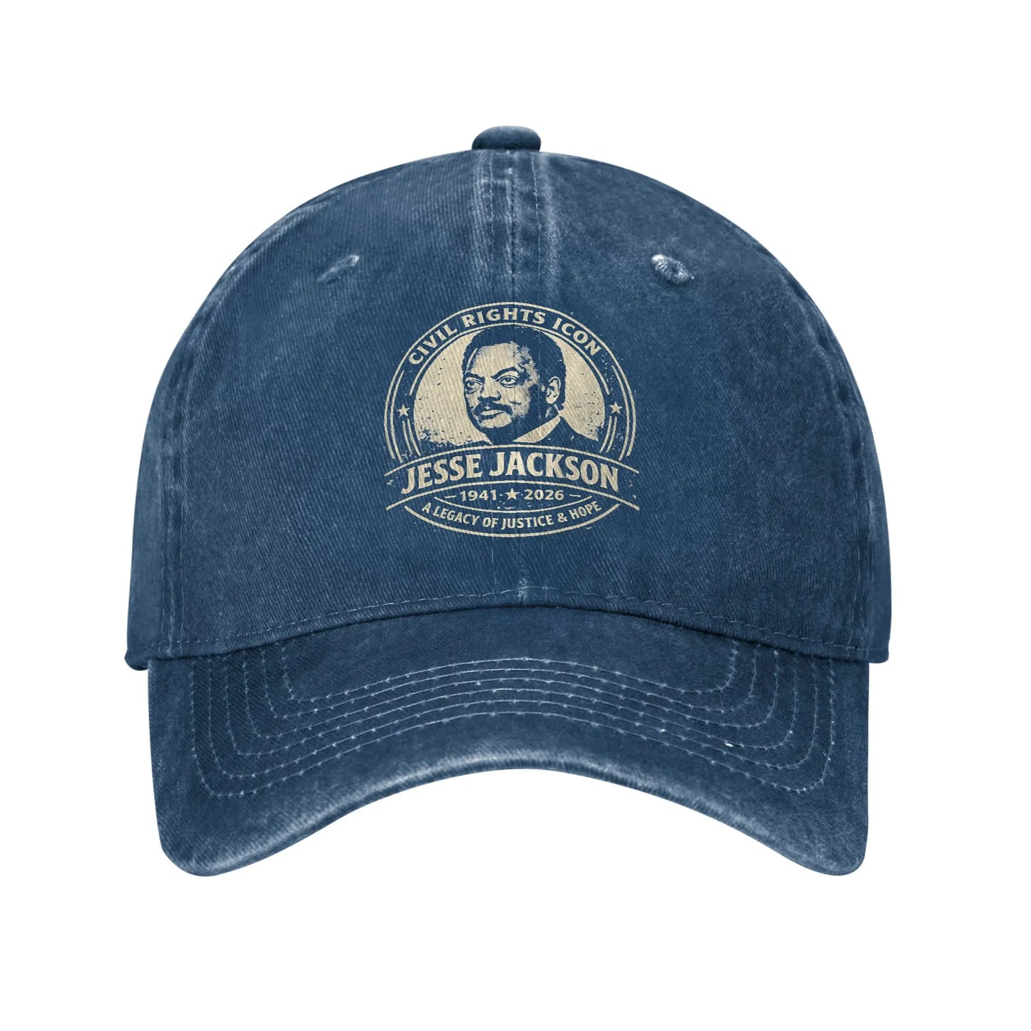 Jesse Jackson Washed Trucker Style Baseball Cap