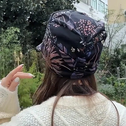 Vintage Floral Warm Baseball Cap