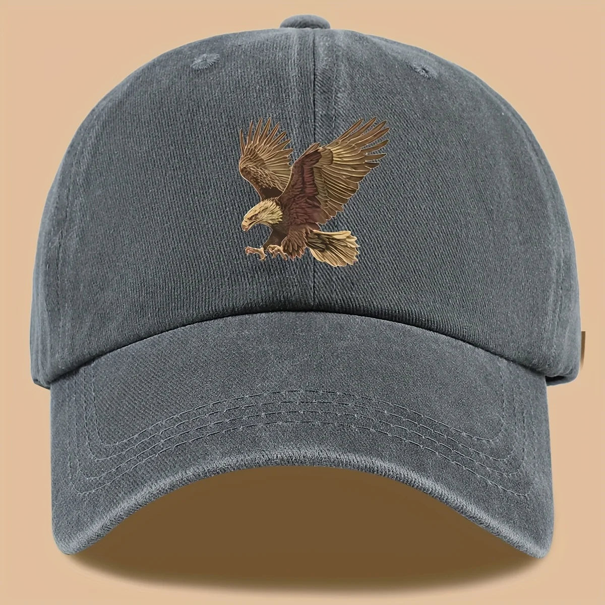 Eagle Print Adjustable Outdoor Vacation Baseball Cap
