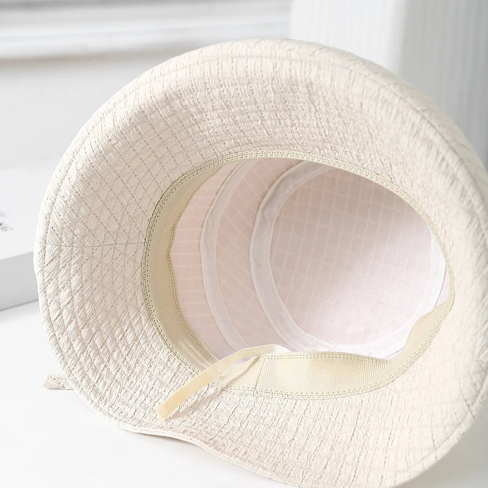 Women’s Elegant Bow Foldable Bucket Hat