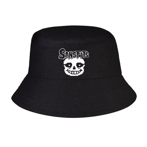 Sansits Pixel Inspired Pastel Outline Bucket Hat
