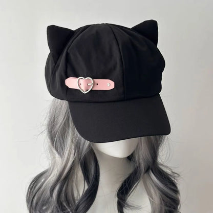 Cute Cat Ear Y2K Otaku Baseball Cap