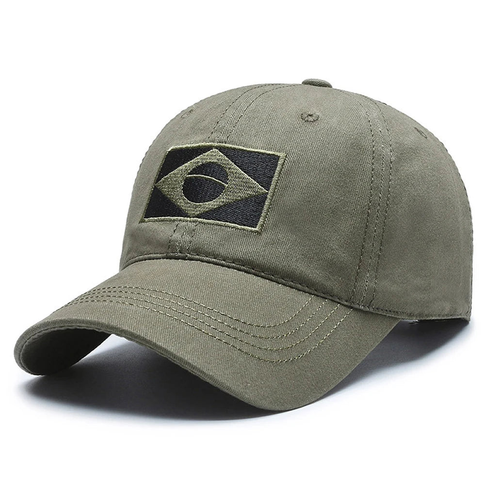 Brazil Flag Summer Snapback Casual Baseball Cap