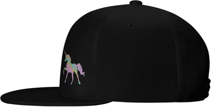 Glitter Unicorn Adjustable Outdoor Snapback Cap