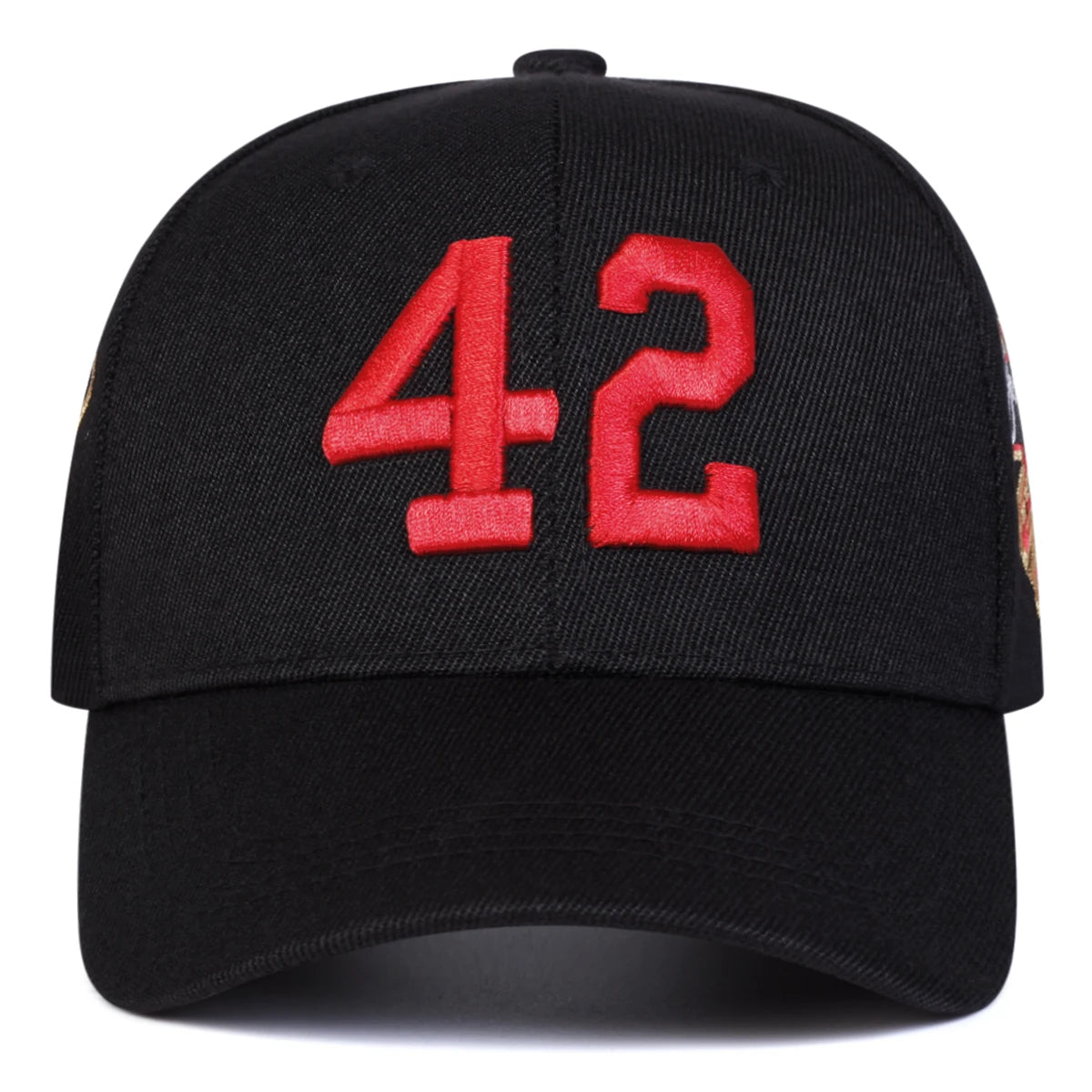 Unisex 42 Letter Embroidery Casual Outdoor Baseball Cap