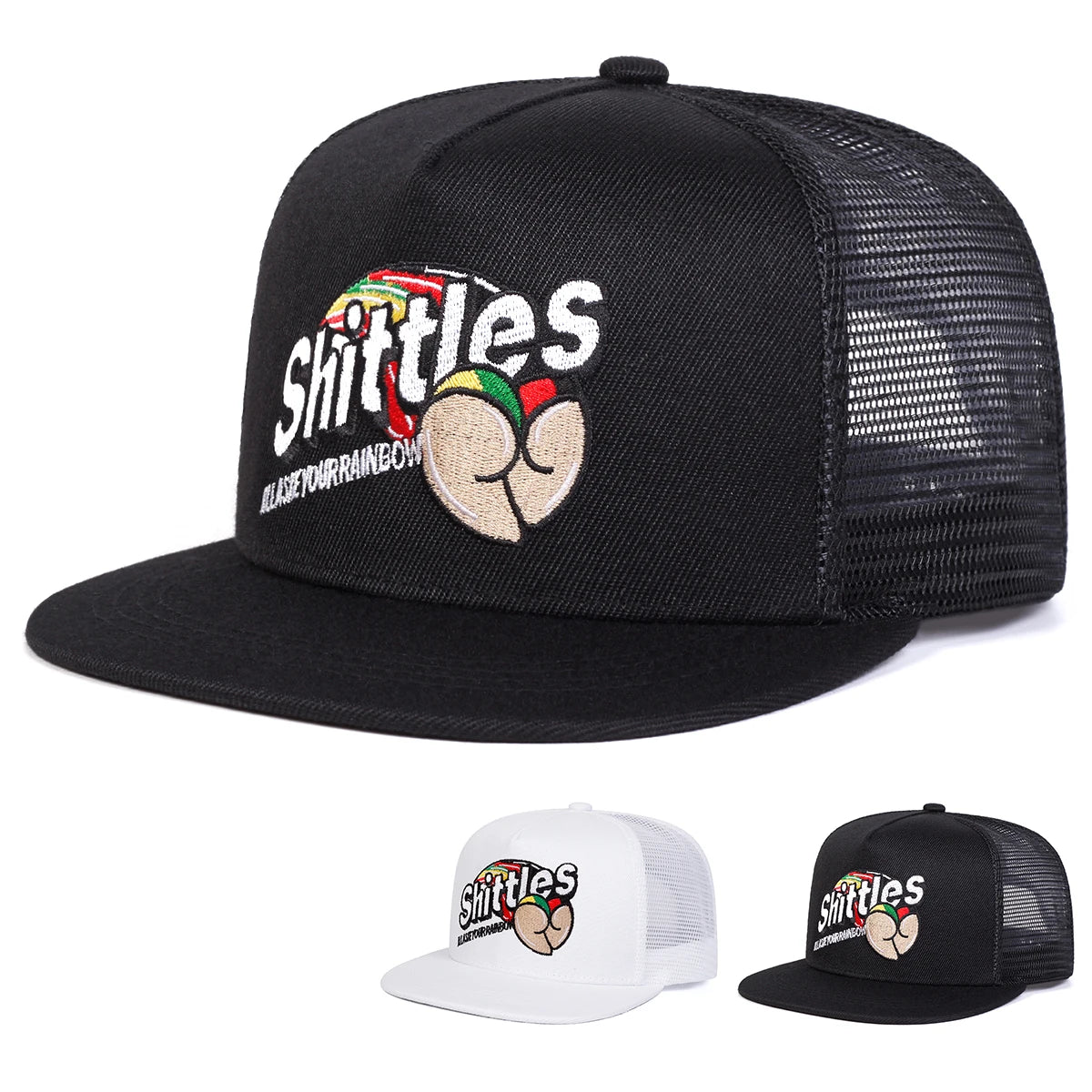 SHITTLES Embroidery Hip Hop Snapback Cap