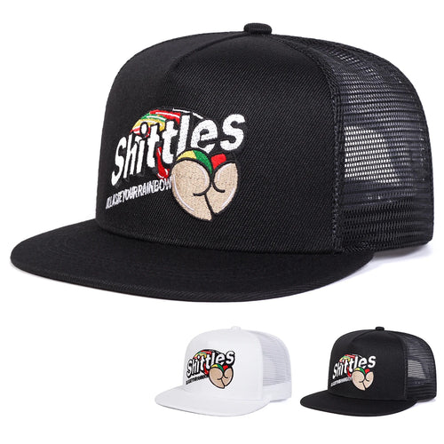 SHITTLES Embroidery Hip Hop Snapback Cap