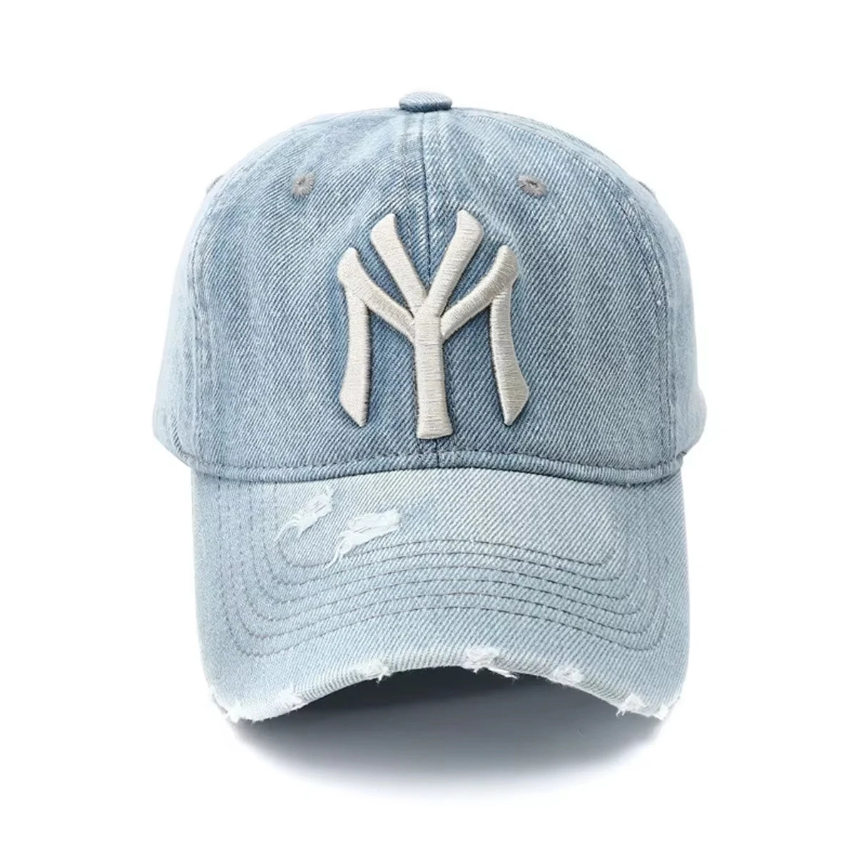Unisex Letter Embroidery Washed Cowboy Baseball Caps