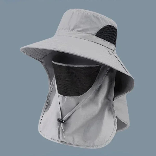 UV Protection Neck-Flap Bucket Hat