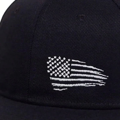 Unisex Side American Flag Embroidery Hip-hop Hats