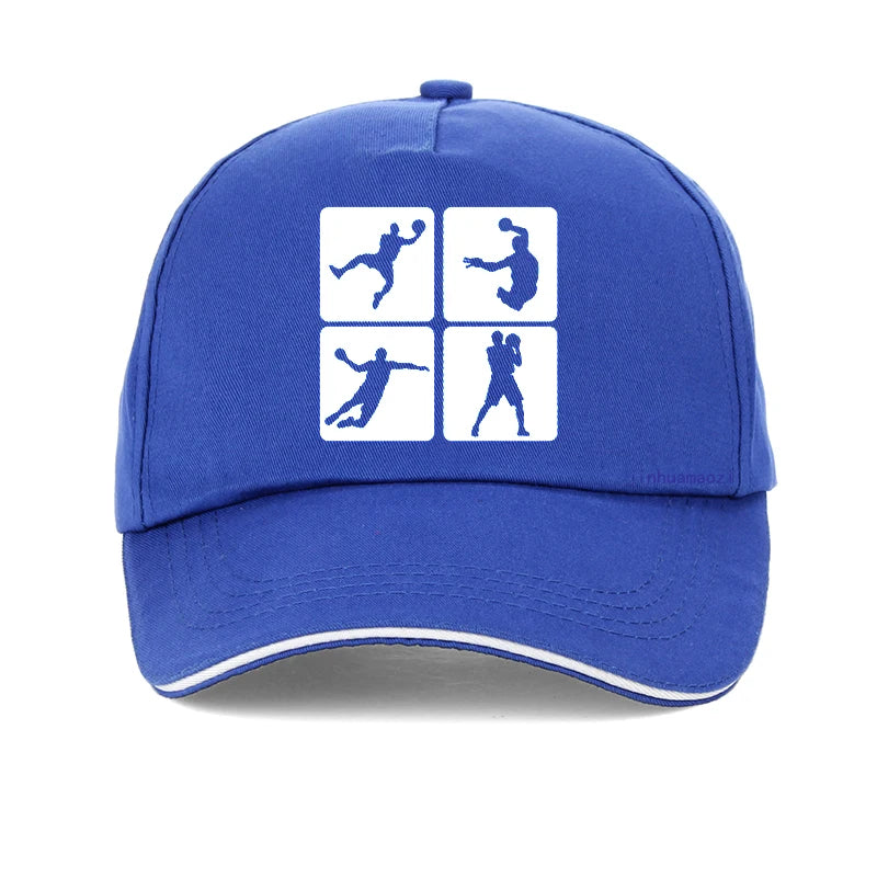 Handball Print Hip Hop Adjustable Baseball Cap