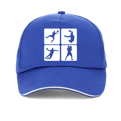 Handball Print Hip Hop Adjustable Baseball Cap