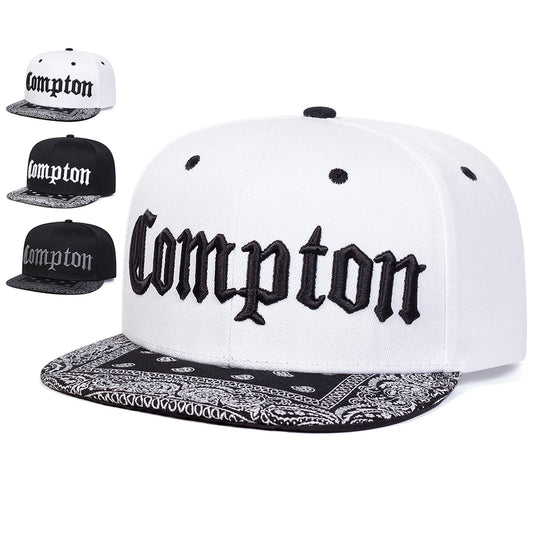 Unisex COMPTON Letter Embroidery Baseball Hats
