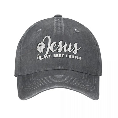 Jesus Is My Best Friend Christian Baseball Cap