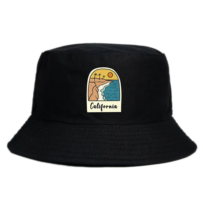 California Sun Pattern Reversible Outdoor Bucket Hat
