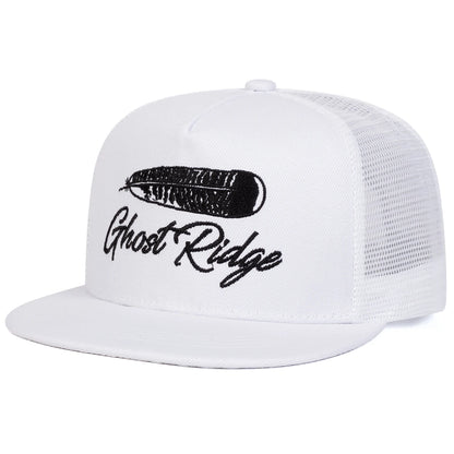 Unisex Ghost  Ridge Letter Embroidery Hip-hop Net Hats