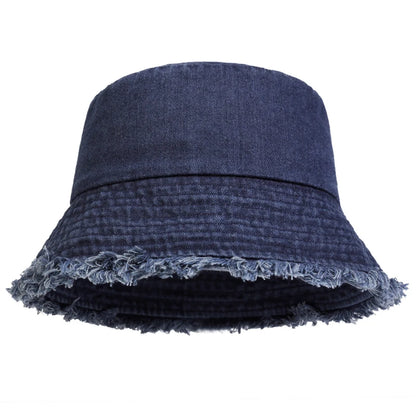 Neutral Denim Unisex Sun Protection Bucket Hat