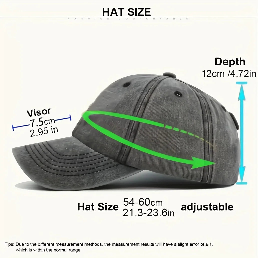 Casual Chic Lightweight Breathable Adjustable Cotton Baseball Cap