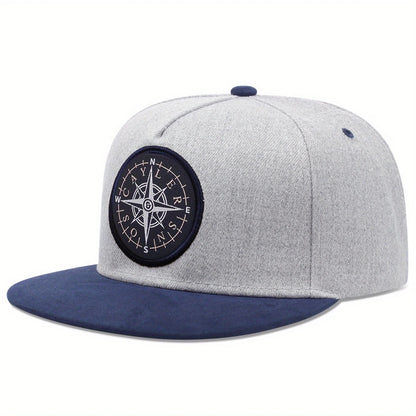 Unisex NSWE Compass Colorblock Streetwear Baseball Cap