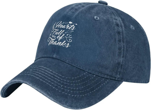 Hearts Full Of Thanks Vintage Baseball Cap