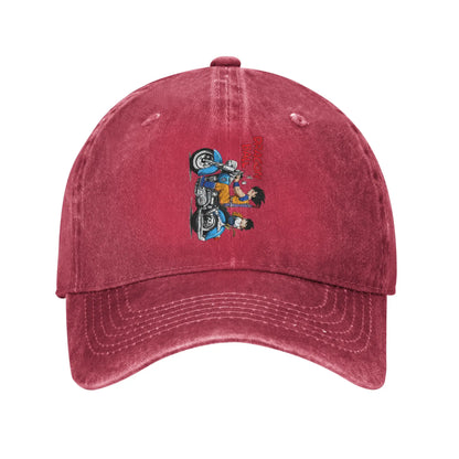 Dragon Ball Cycling Distressed Denim Baseball Cap