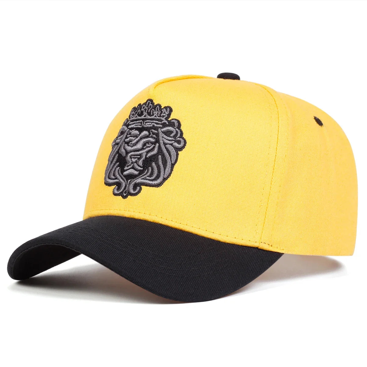 Unisex Crown Lion Embroidery Baseball Caps