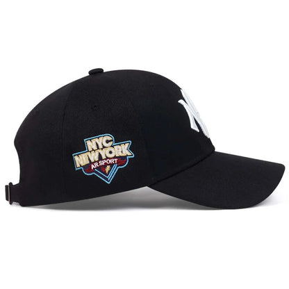 Letter Embroidered Cotton Snapback Cap