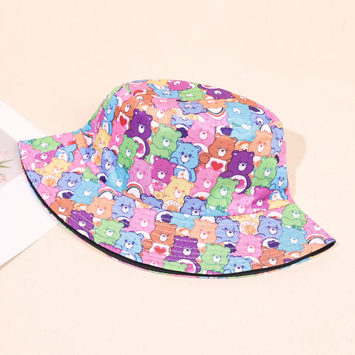 Teddy Bear Printed Fashion Sun Bucket Hat