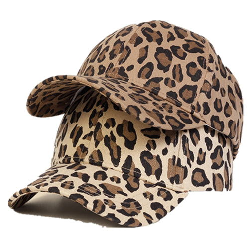 Leopard Print Kids Baseball Cap