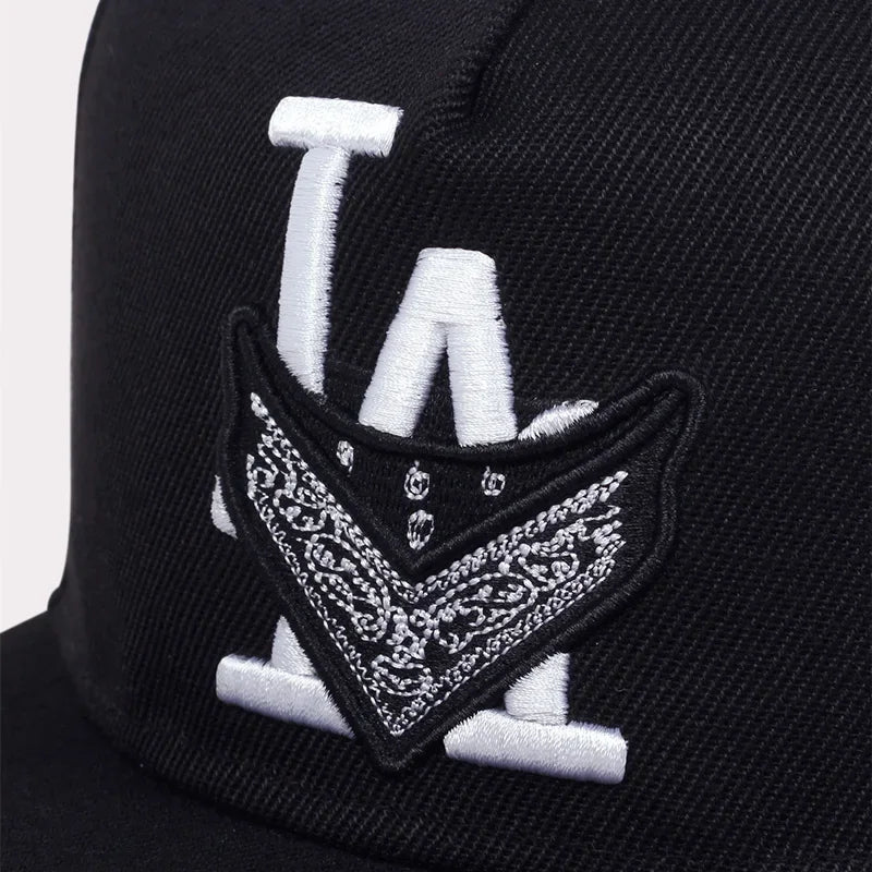 Unisex Los Angeles Embroidery Hip Hop Snapback Cap