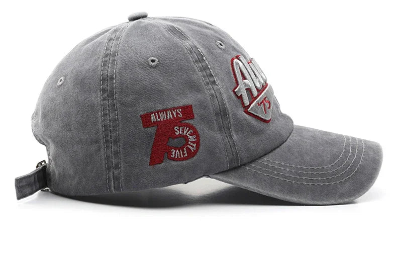 Unisex Vintage Washed “ALWAYS” Embroidered Baseball Cap