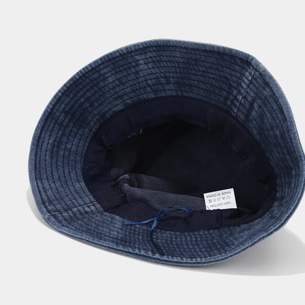Vintage Mountain Embroidery Outdoor Hiking Bucket Hat