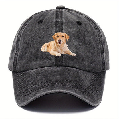Golden Retriever Printed Hip Hop Baseball Cap