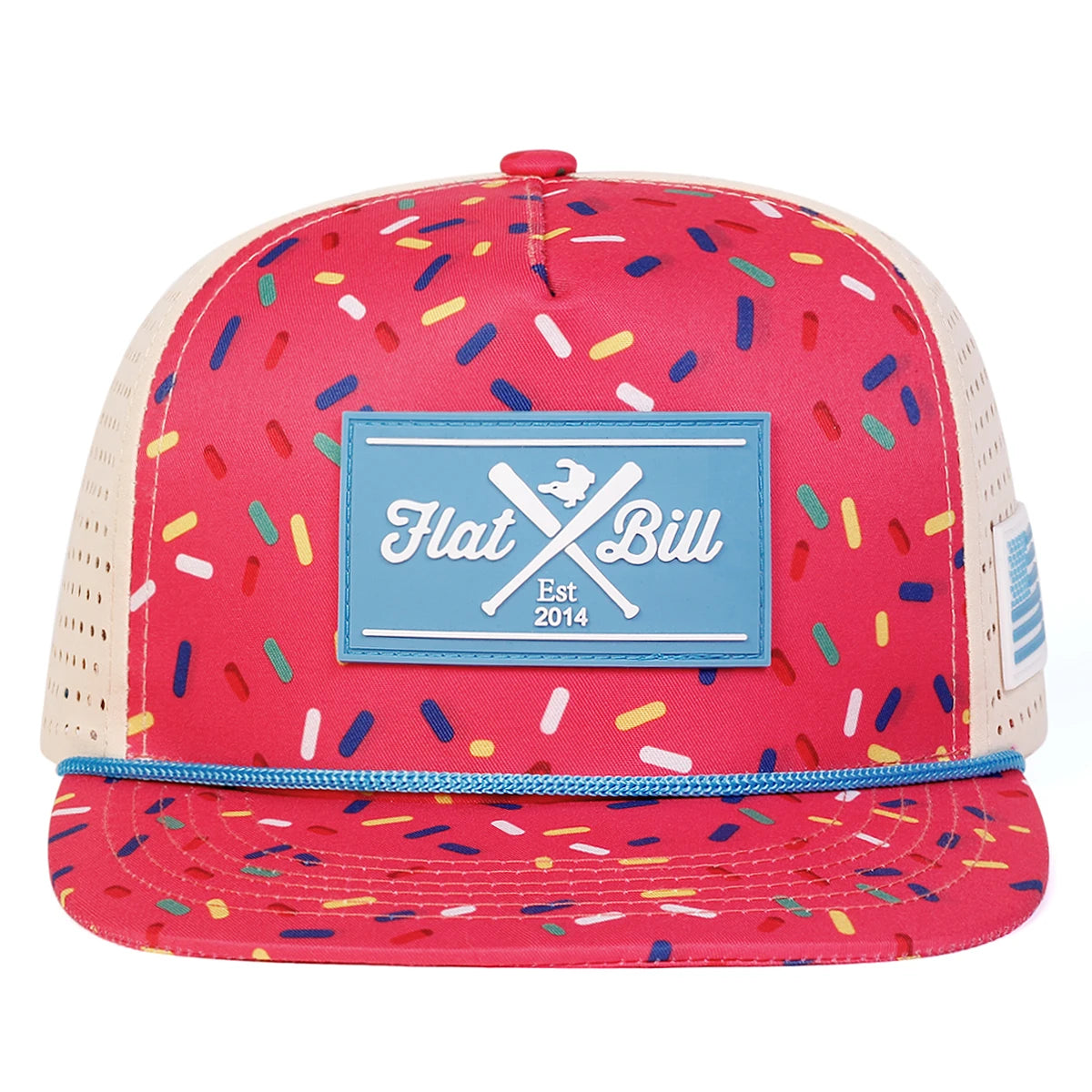 Unisex FLAT BILL EST Embroidery Hip-hop Net Hats