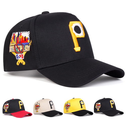 Unisex Personalized P Letter Embroidery Casual Baseball Cap