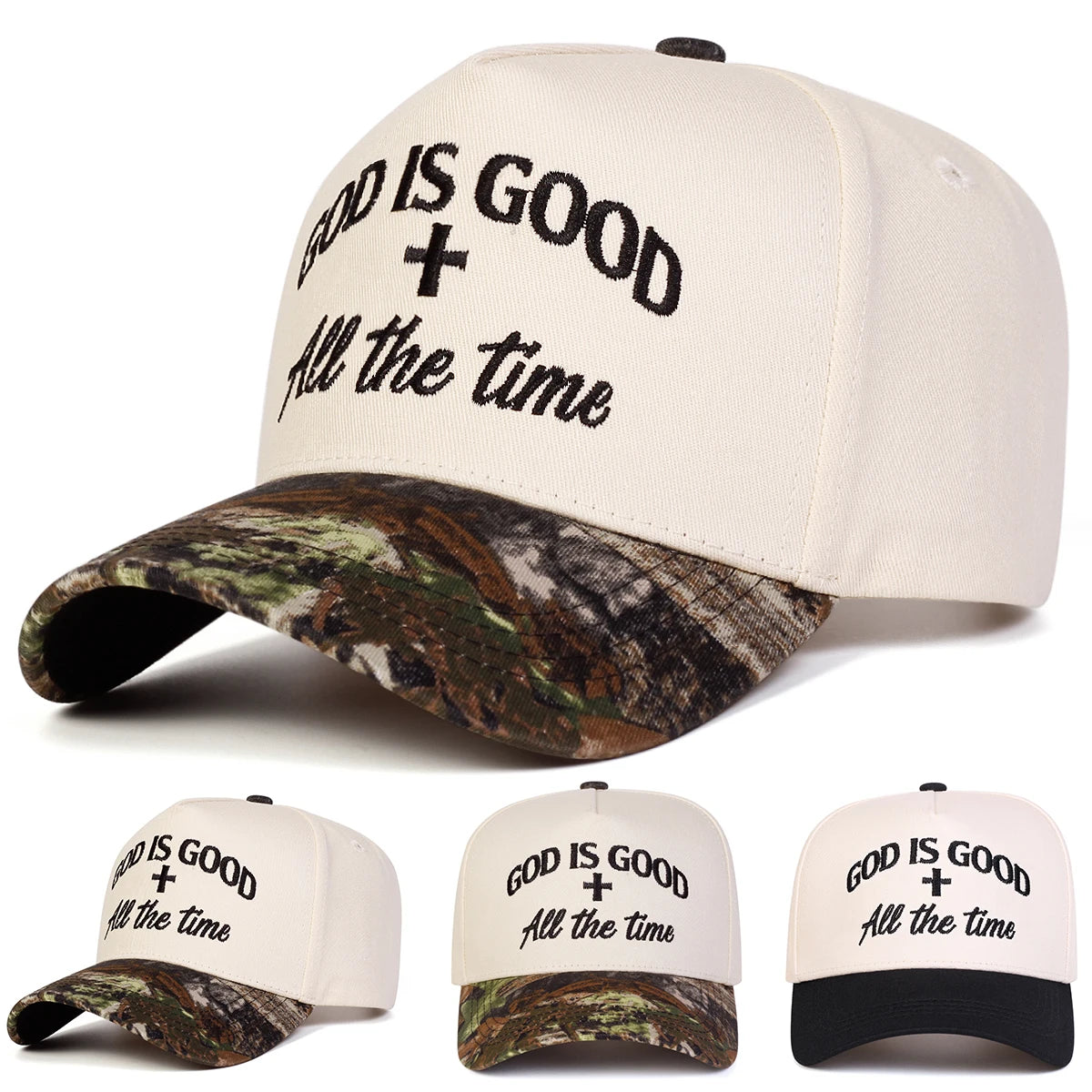 God Is Good Embroidered Unisex Baseball Cap