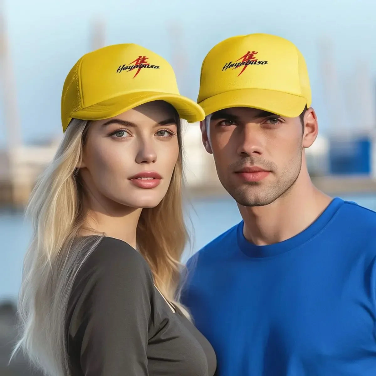 Suzuki Hayabusa Motorcycle Logo Mesh Baseball Cap