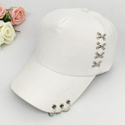 KPOP Piercing Ring Snapback Baseball Cap