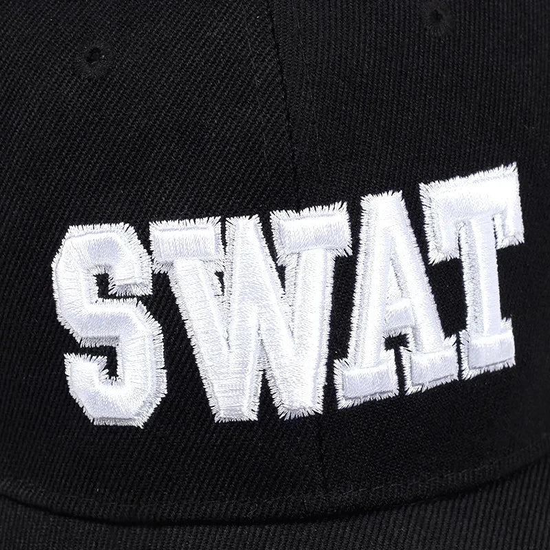 Unisex “SWAT” Embroidered Streetwear Snapback Cap